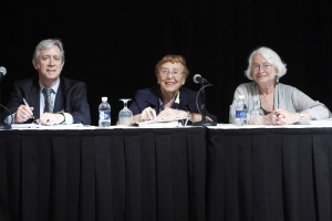 From left to right: Michael Villaire, MSLM, Rima E. Rudd, Sc.D, Cecilia Doak, MPH